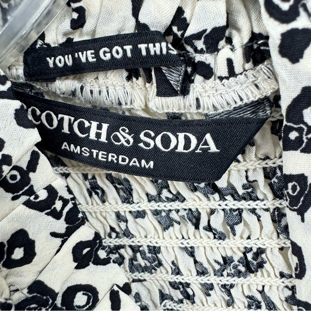 Scotch & Soda Cream and Black Patterned Dress - Picture 3 of 5